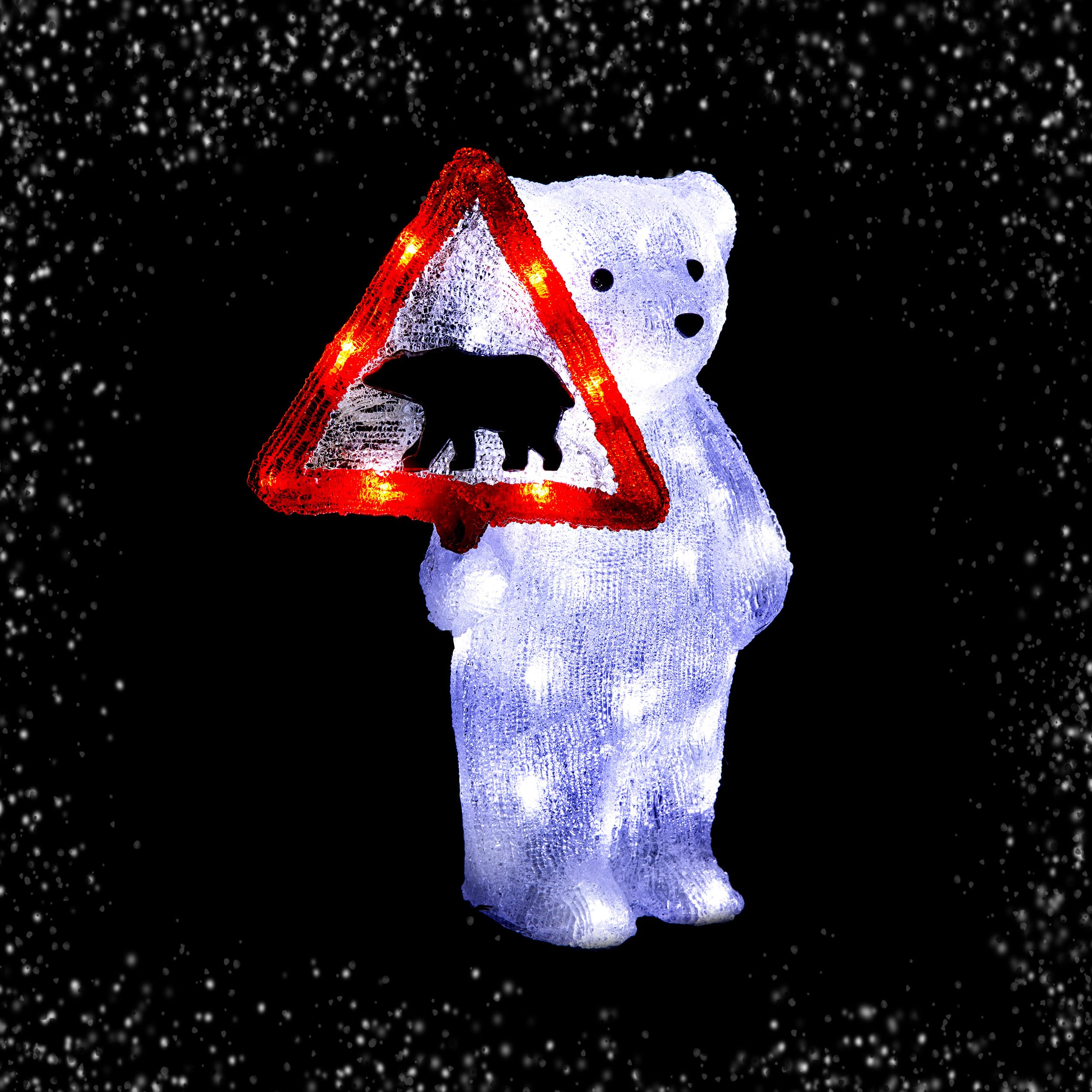 FEERIC Lights and Christmas – Figura Exterior de Oso PA 50L CL H40 Sol