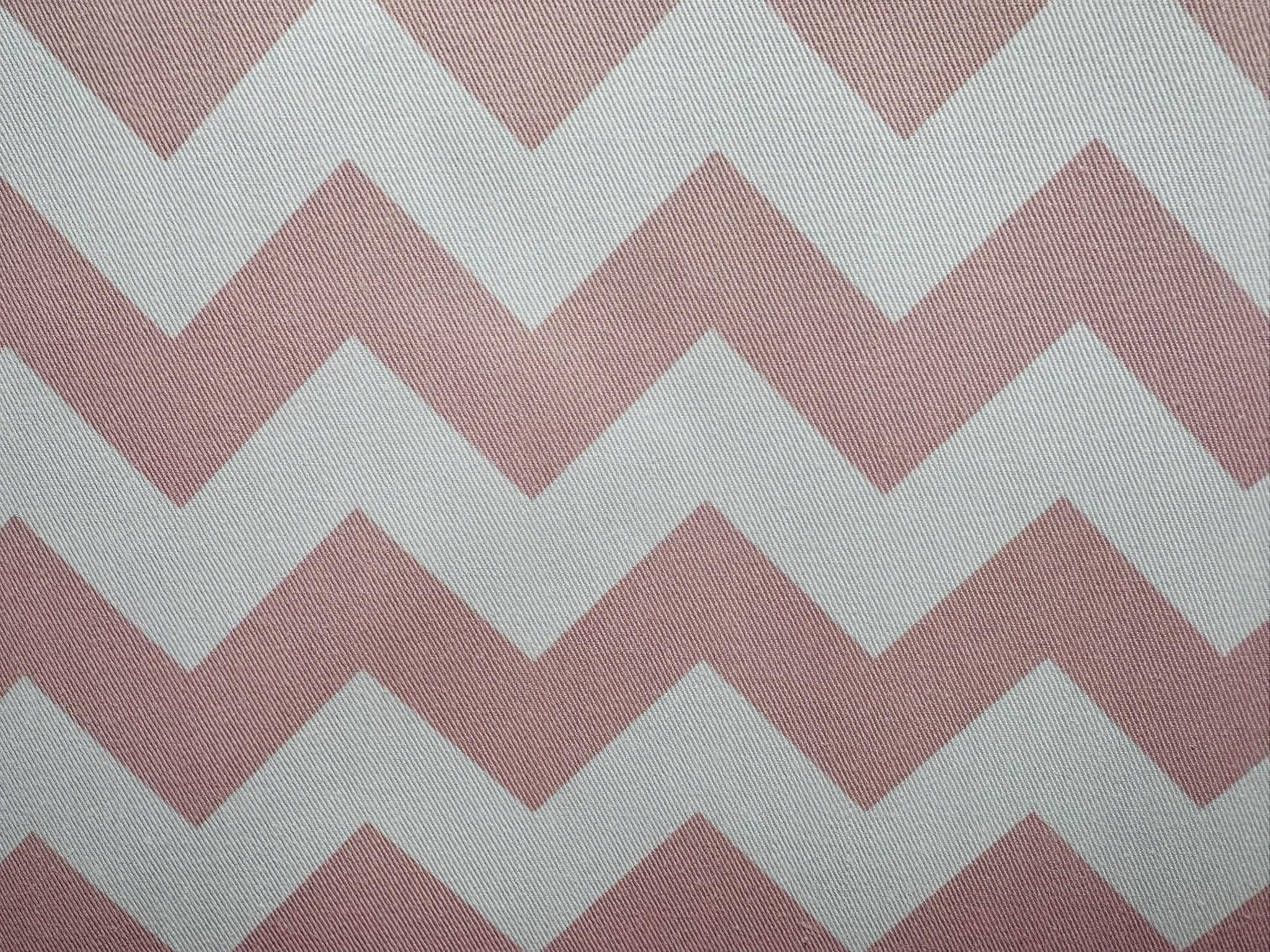 Tissu en coton motif chevrons zigzag géométrique pour rideaux, coussins, loisirs créatifs, décoration d'intérieur, 290 cm, extra large, vendu au mètre, rose