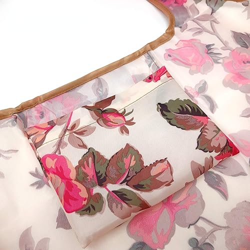 Miniatura 4 de allydrew Bolsa de comestibles reutilizable de nailon plegable grande