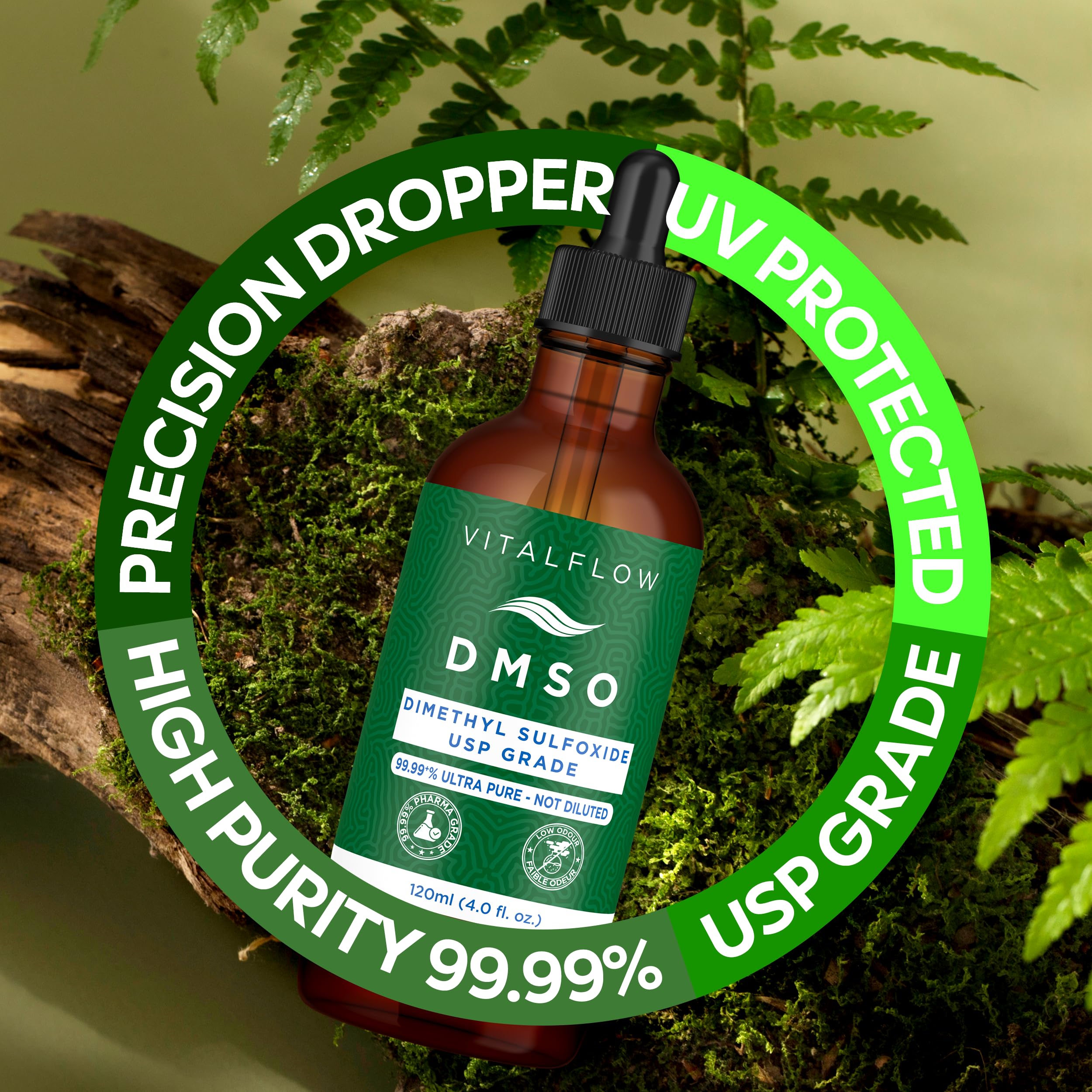 VITALFLOW DMSO (Dimethyl Sulphoxide) Liquid 99.99+% Purity