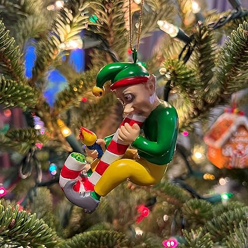 Miniatura 3 de Tree Buddees Candy Cane Bong Elf Funny Weed Christmas Ornament
