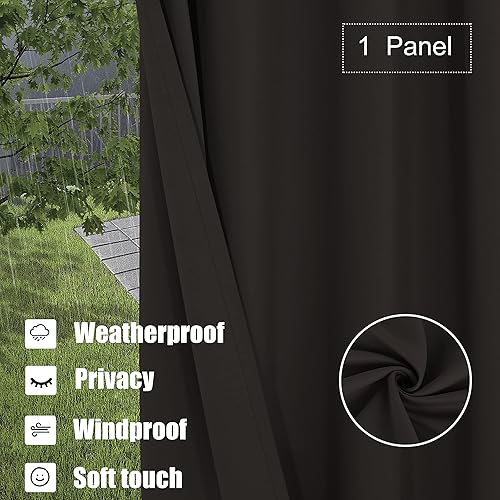 Miniatura 3 de BONZER - Cortinas blackout impermeables con aislamiento térmico y ojales para interiores, exteriores, dormitorios, pórticos, salas de estar,