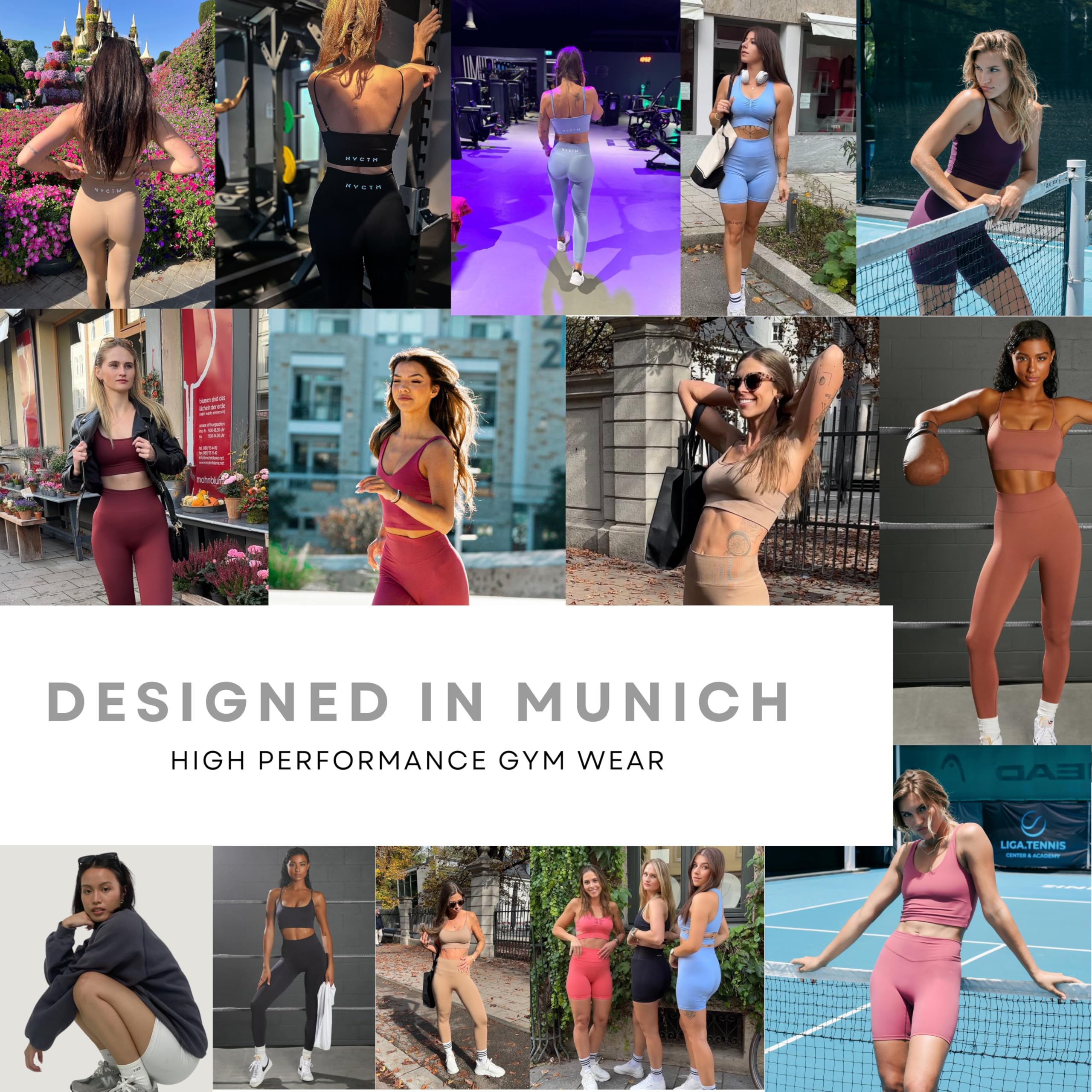 Set da palestra da donna – Leggings da palestra + reggiseno sportivo da donna – Leggings senza cuciture – Invisible Scrunch – Leggings sportivi – Scrunch Butt – Leggings da donna a vita alta –