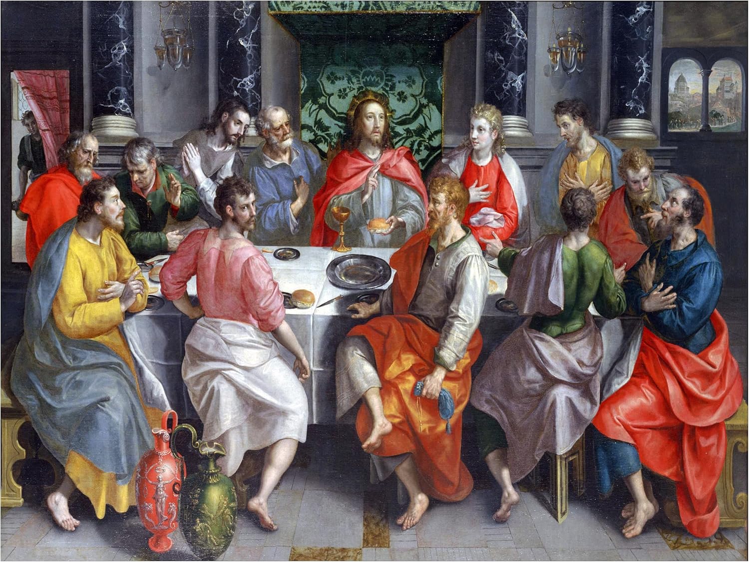 The Last Supper M. Vos Accent Tile Mural Kitchen Wall Backsplash Marble Ceramic - Picture 2 of 23