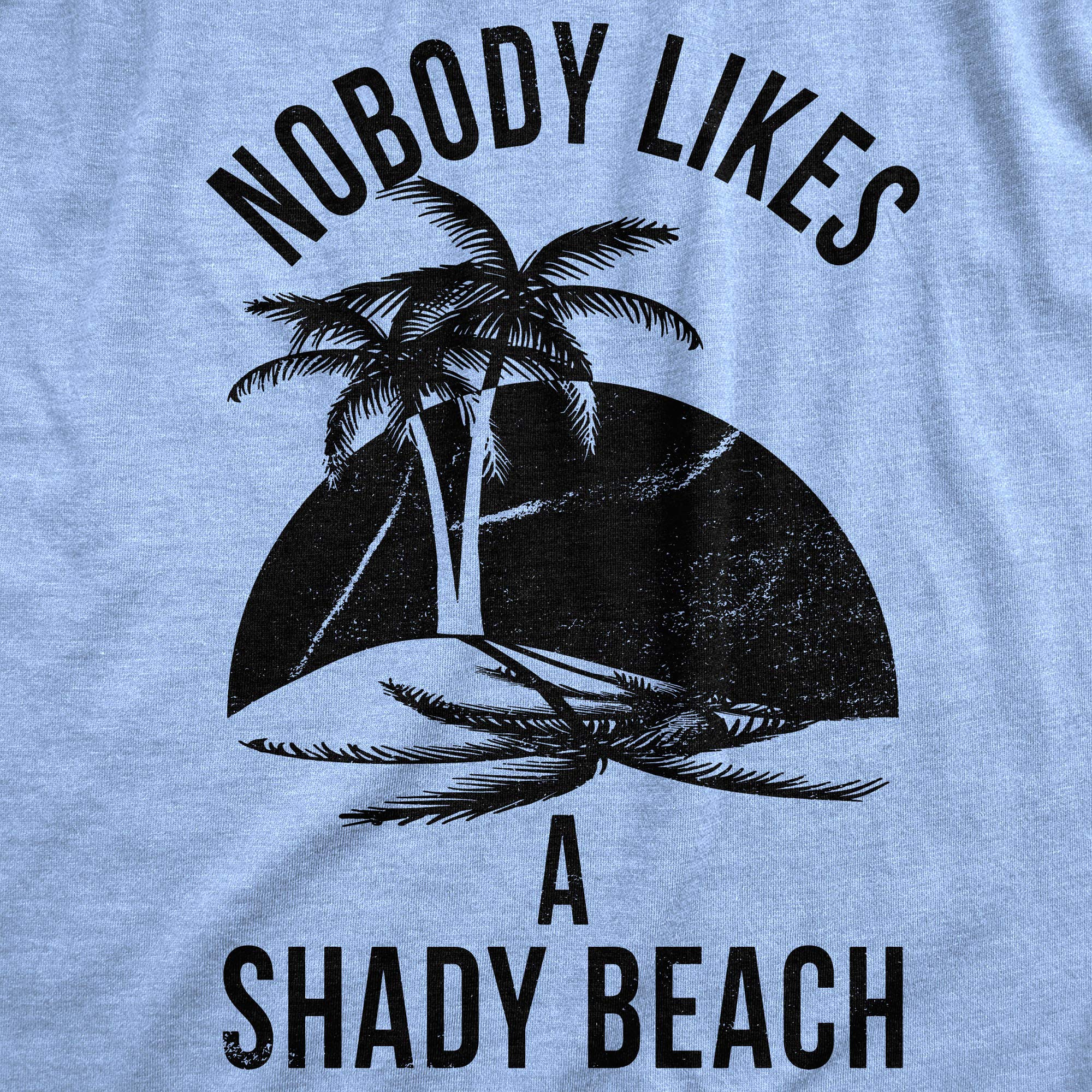 Camiseta divertida para hombre de la playa de la sombra, divertida y vintage