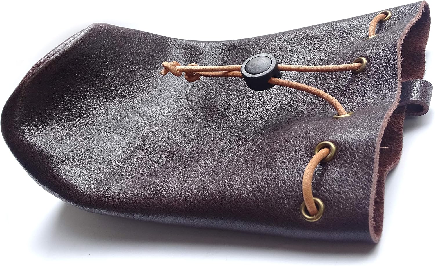 Genuine Leather Drawstring Pouch