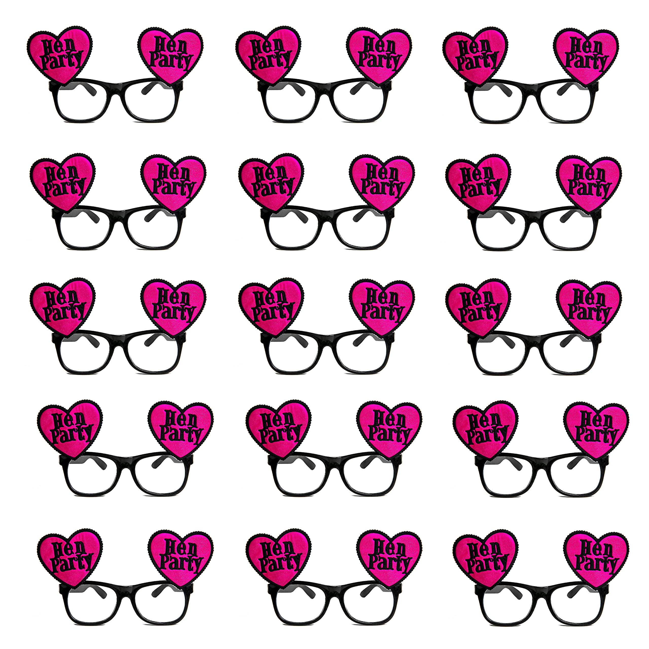 Shatchi Girls Multicolour 12 X Hen Party Glass Hen Do Night Accessories Game Props Bachelorettes Party Glasses Team Bride Decoration And Supplies