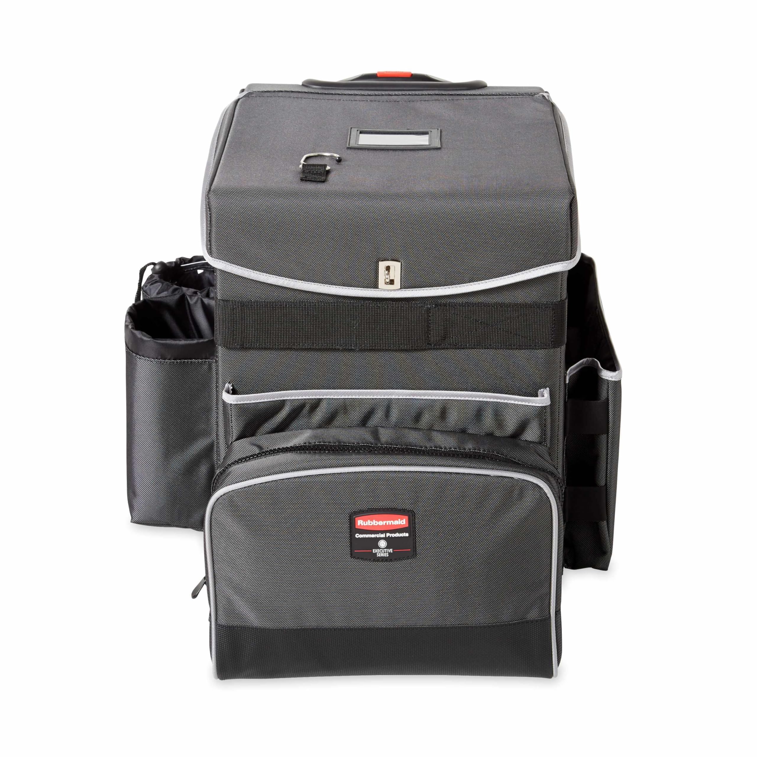Rubbermaid Commercial Products Executive Quick Cart | Servicewagen zur Reinigung mit Rollen | Dunkelgrau, M