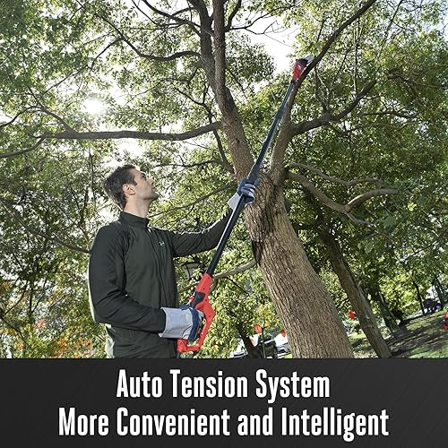 Miniatura 6 de PowerSmart Sierra eléctrica de poste de 10 pulgadas, recortadora de árbol de 120 V 6.0 amperios, alcance máximo de 13 pies, PS6109