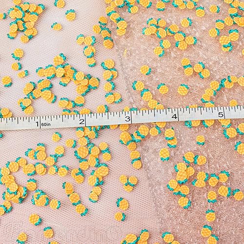 Miniatura 10 de Framendino, Abalorios de limo de fresa de resina con respaldo plano de arcilla polimérica para decoración de manualidades de bricolaje