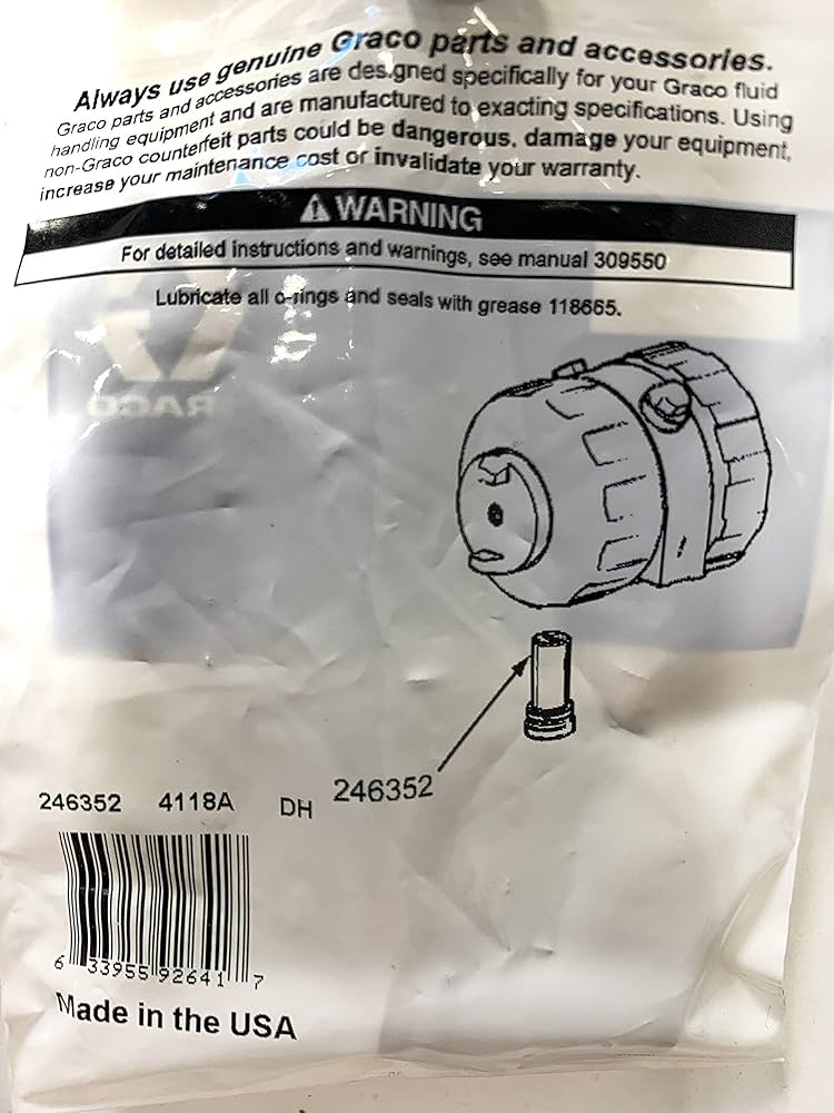 GOSEN　GRAVITAS9.5SX Graco Fusion AP Gun Resin Check Valve 246352 - Amazon.com