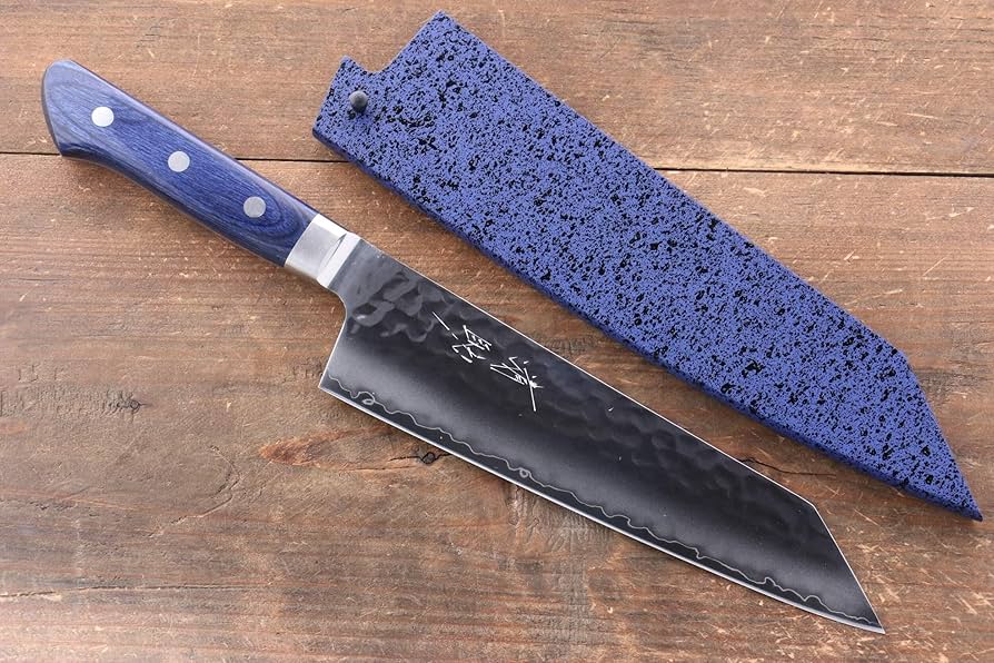 Amazon | 清助 青槌 AUS10 鎚目 切付三徳包丁 和包丁 195mm 青合板柄 Amazon | 清助 青槌 AUS10 鎚目 切付三徳包丁 和包丁 195mm 青合板柄