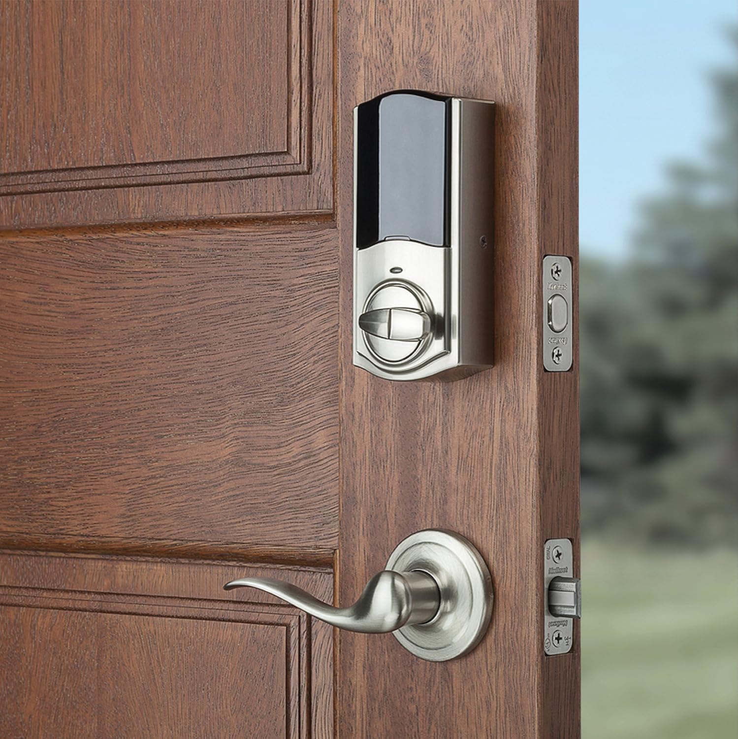 Kwikset 99250-102 Kevo Convert Smart Lock Conversion Kit, Satin Nickel