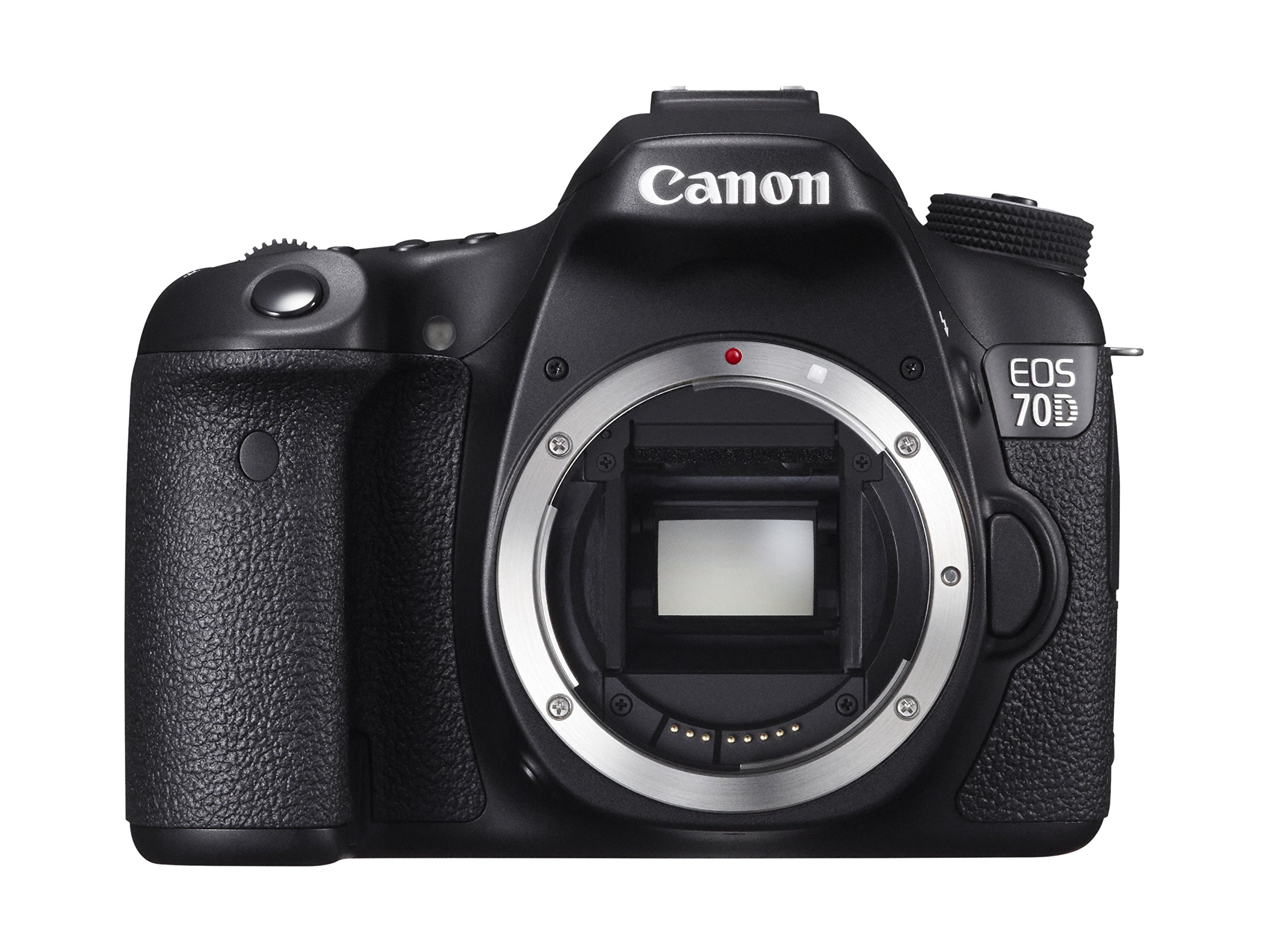 Canon EOS 70D 20.2 MP Digital SLR Camera with Dual Pixel CMOS AF (Body Only) 32GB Pro Kit - Includes camera, 32GB Secure Digital SD Memory Card, Compact Deluxe Gadget Bag - DC74m 3pc. Lens Cleaning Kit
