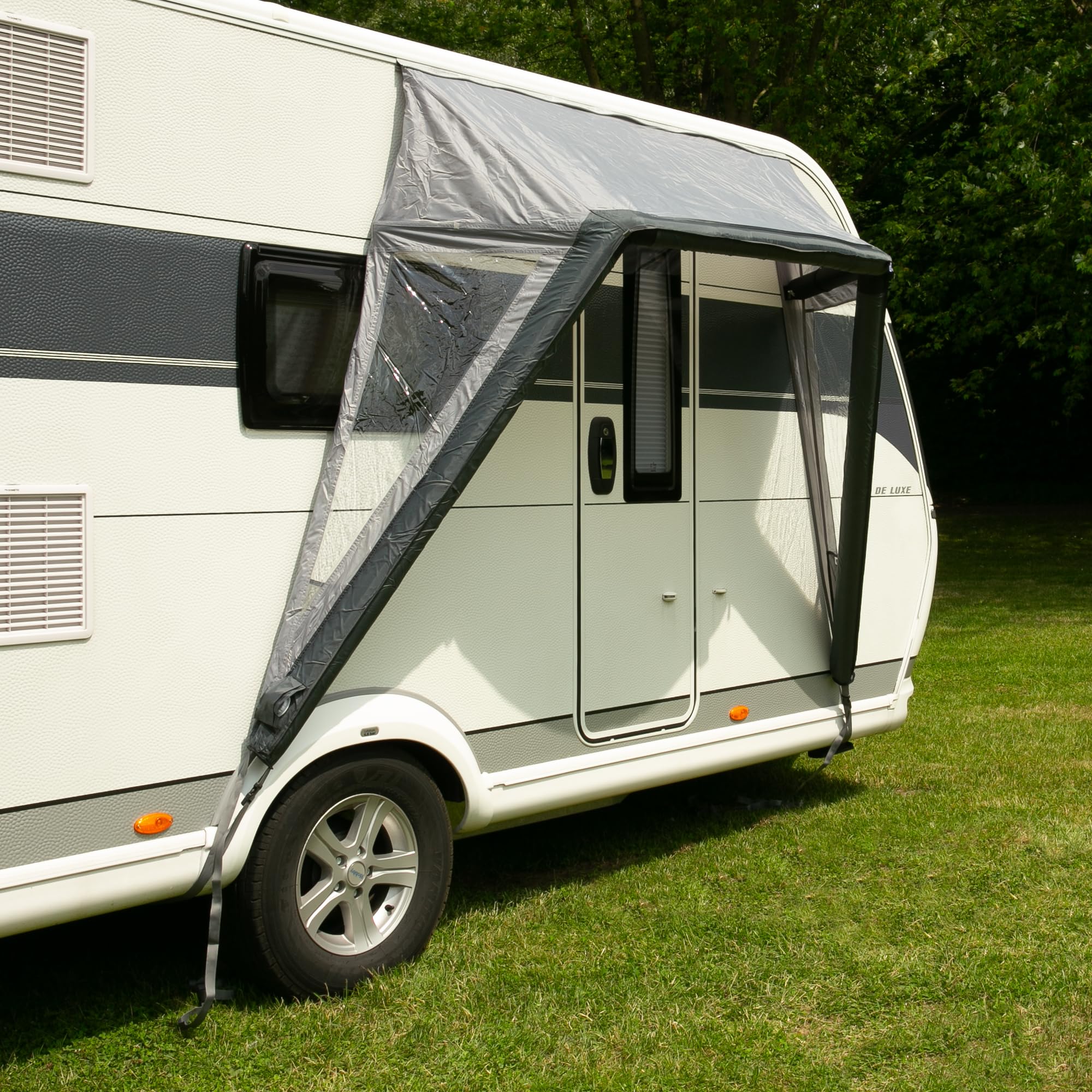 your GEAR Tarent 180 Air Markise - Aufblasbares Wohnmobil Vordach mit UPF 50+ - Sonnenschutz und Regenschutz, Leichte Überdachung - Vorzelt Wohnwagen Tür