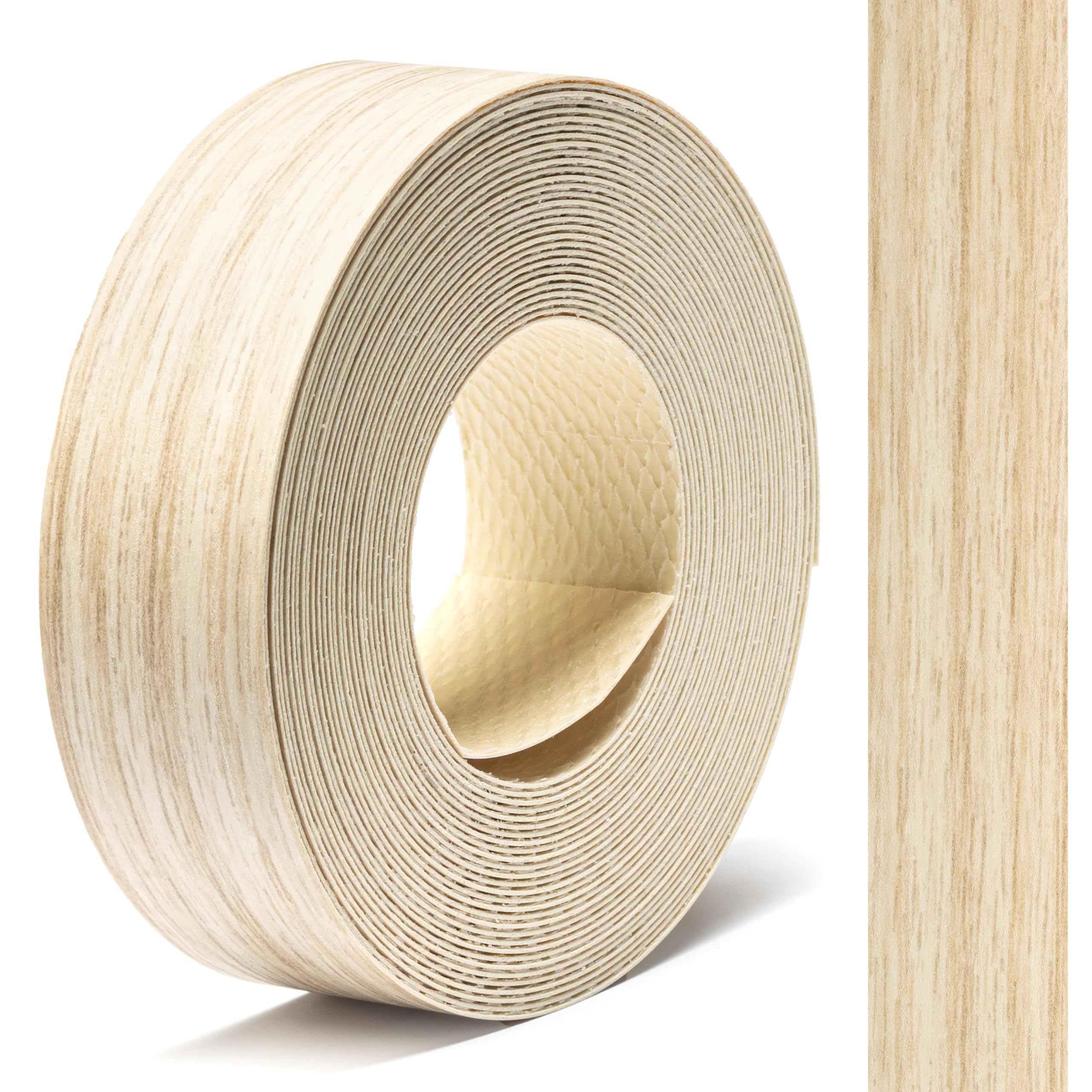 FOLDECOR Kentucky Sand Chestnut Hotmelt Melamine Edge Banding Tape 21mm x 5m, Iron on Edge Trim Strip for Furniture, Cabinets, Shelves & Panels, Easy to Apply & Cut — image 1