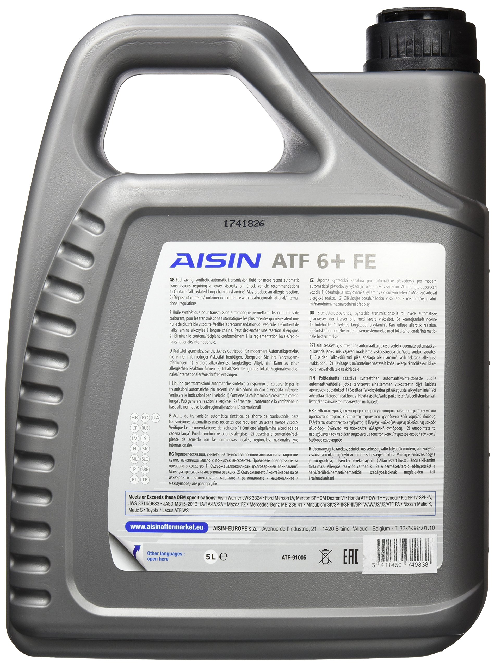 AISIN ATF-92005 Premium ATF6-5L