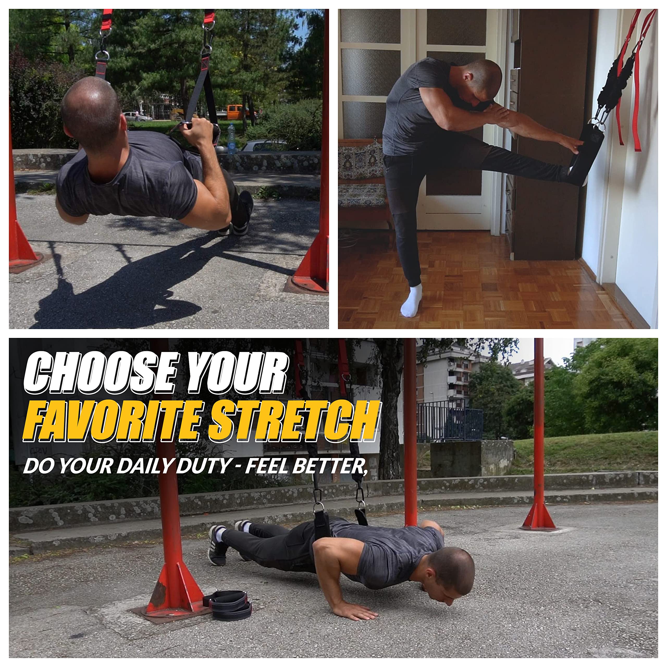 Juego De Equipo De Entrenamiento En Casa, Sistema De Entrenamiento De Suspensión, Kit De Entrenamiento De
