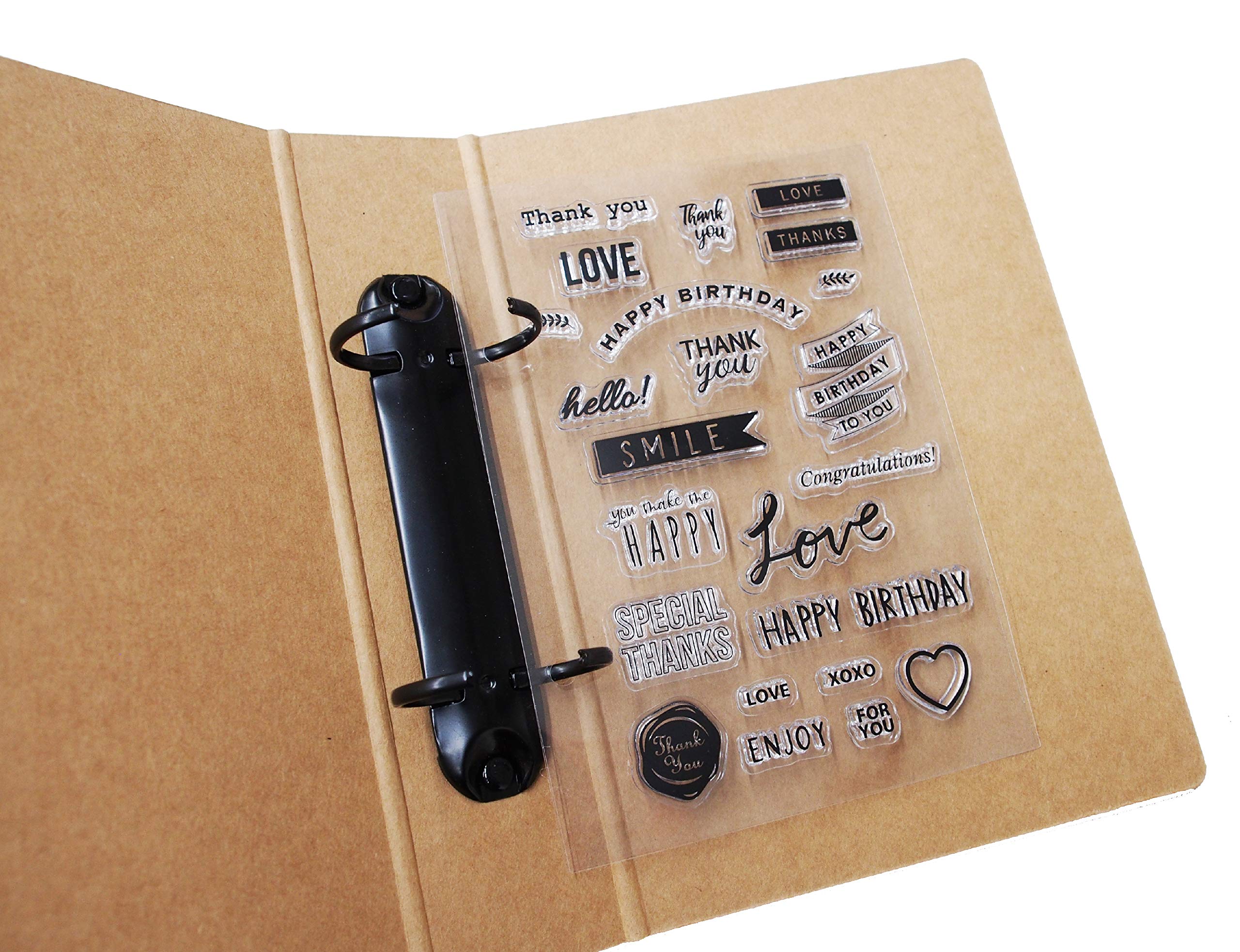 Amazon.co.jp: こどものかお クリアスタンプファイルQ A5サイズ 2穴