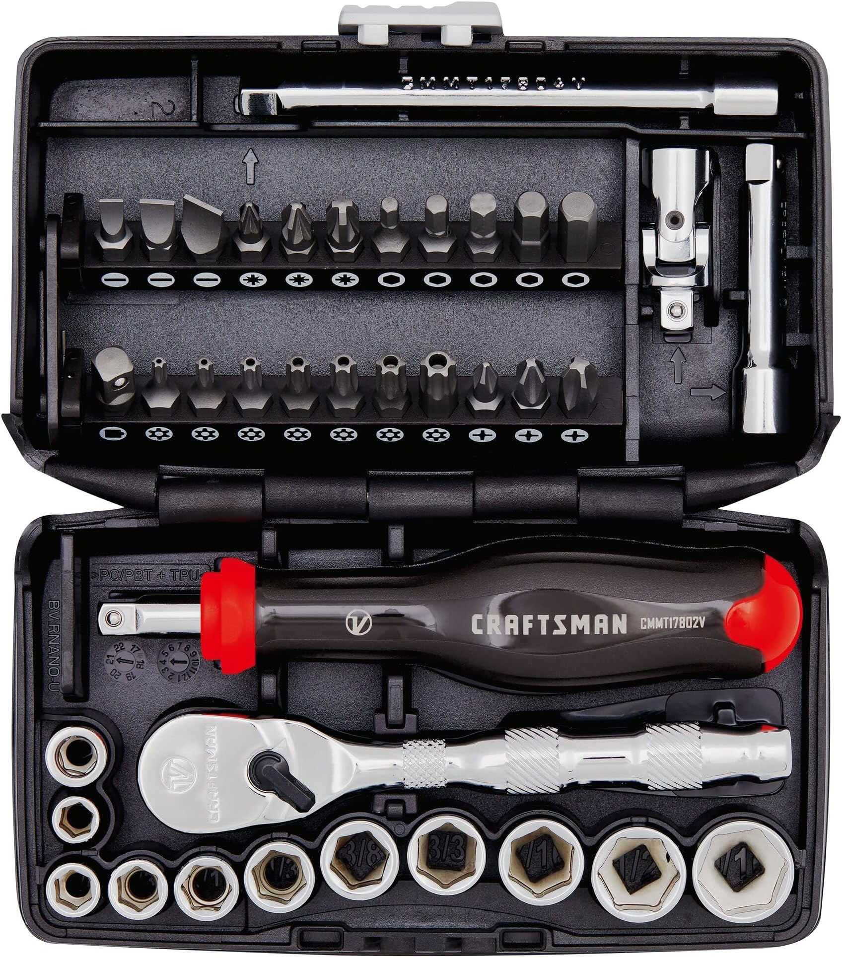 CRAFTSMAN VSERIES Socket Set and Screwdriver Bit Set, SAE