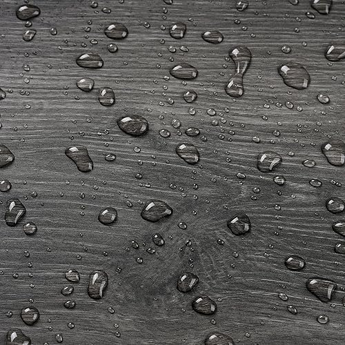 Miniatura 7 de Livelynine Papel de contacto con manchas de madera espresso, encimeras de despegar y pegar, papel tapiz impermeable para gabinetes de cocina, papel