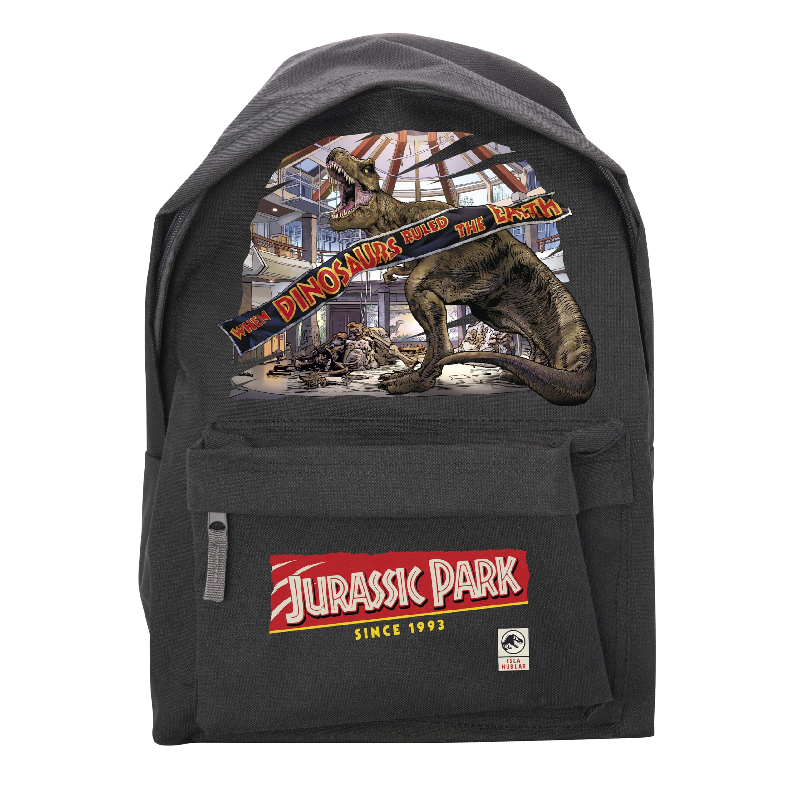 Abystyle Unisex Black - Jurassic Park Museum Scene Backpack