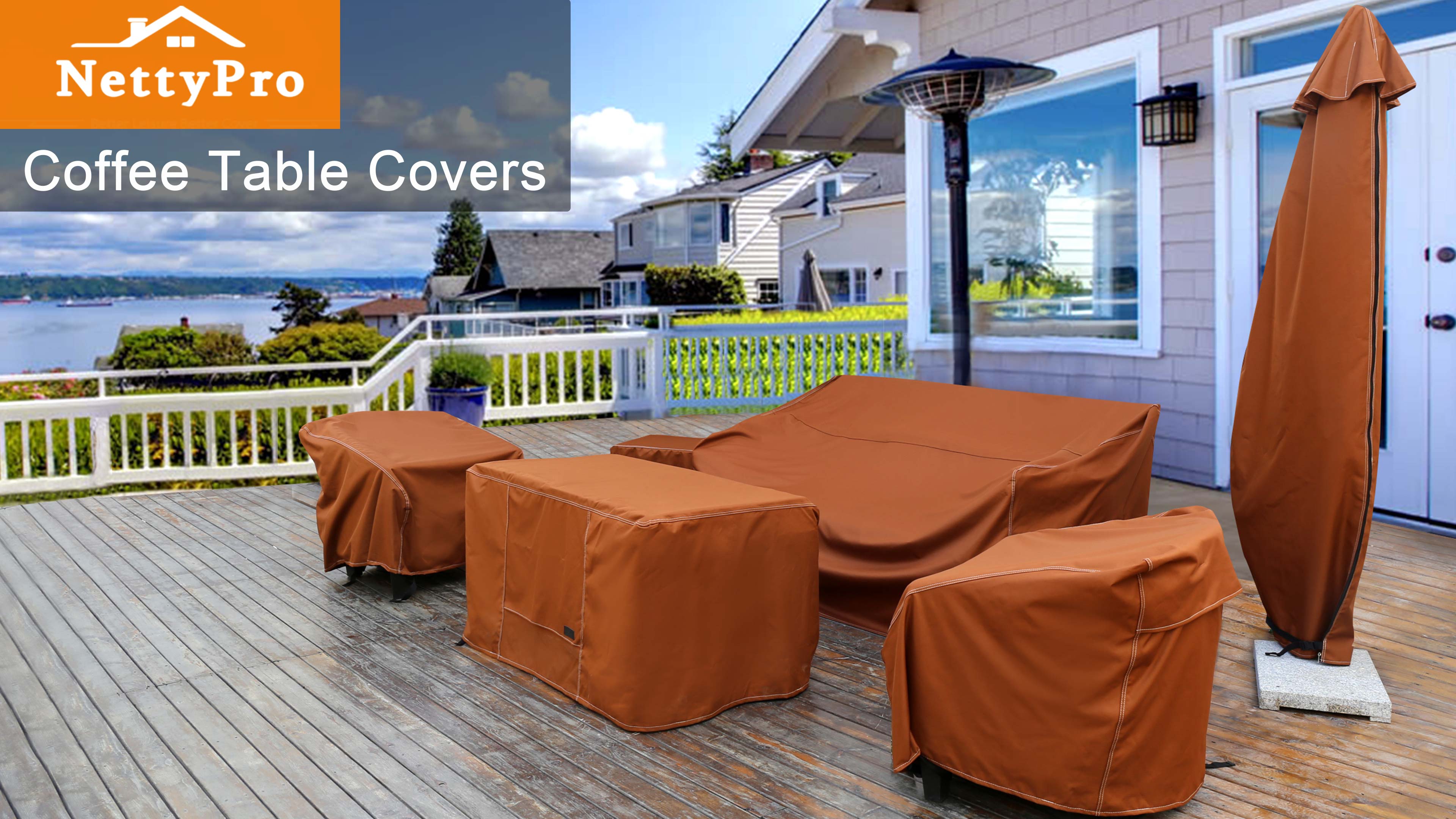 Amazon.com: NettyPro Waterproof Patio Coffee Table Cover