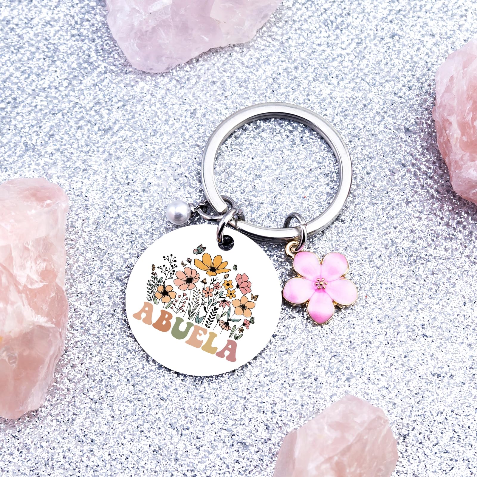 Abuela Gifts for Grandma Keychain Abuelos Birthday Gifts for Women Best Abuelita Mother's Day Christmas Gift for Abuela