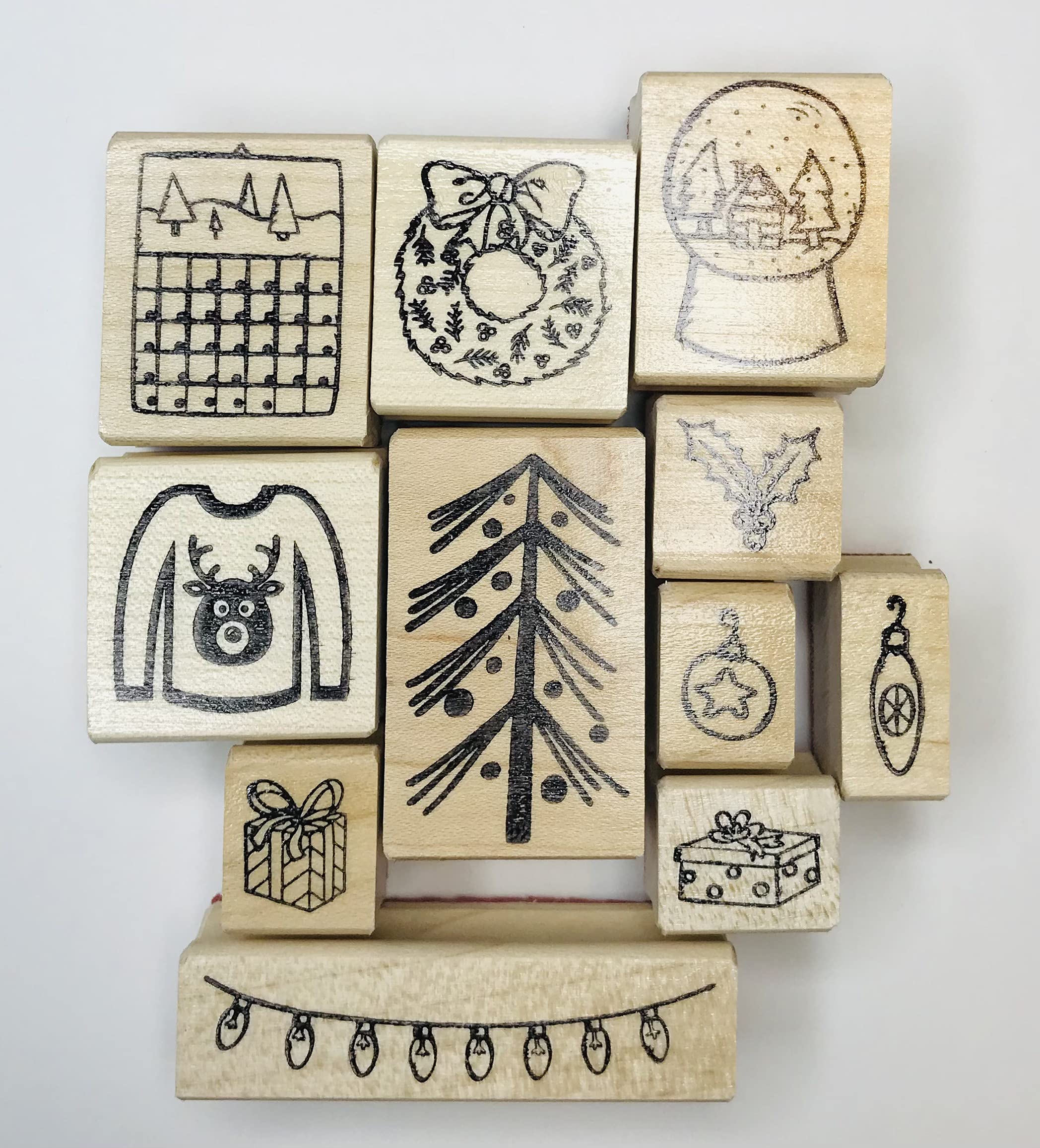 15pcs Wooden Rubber Stamps Animals and Plants Patterns Stamps Set for DIY  Craft Card Scrapbooking Supplies