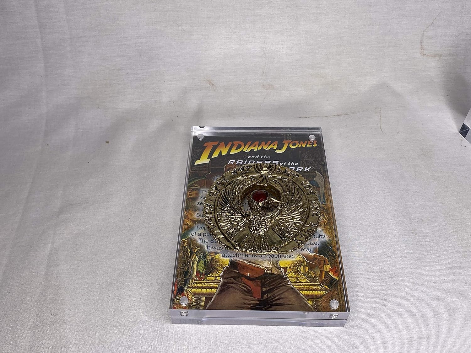 Indiana Jones RA Headpiece - Antique Gold Solid Metal