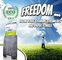 Vista 3 de Gamuza Nano Towels, de increíble tela ecológica que limpia prácticamente cualquier superficie con solo agua, olvídate del papel o productos químicos