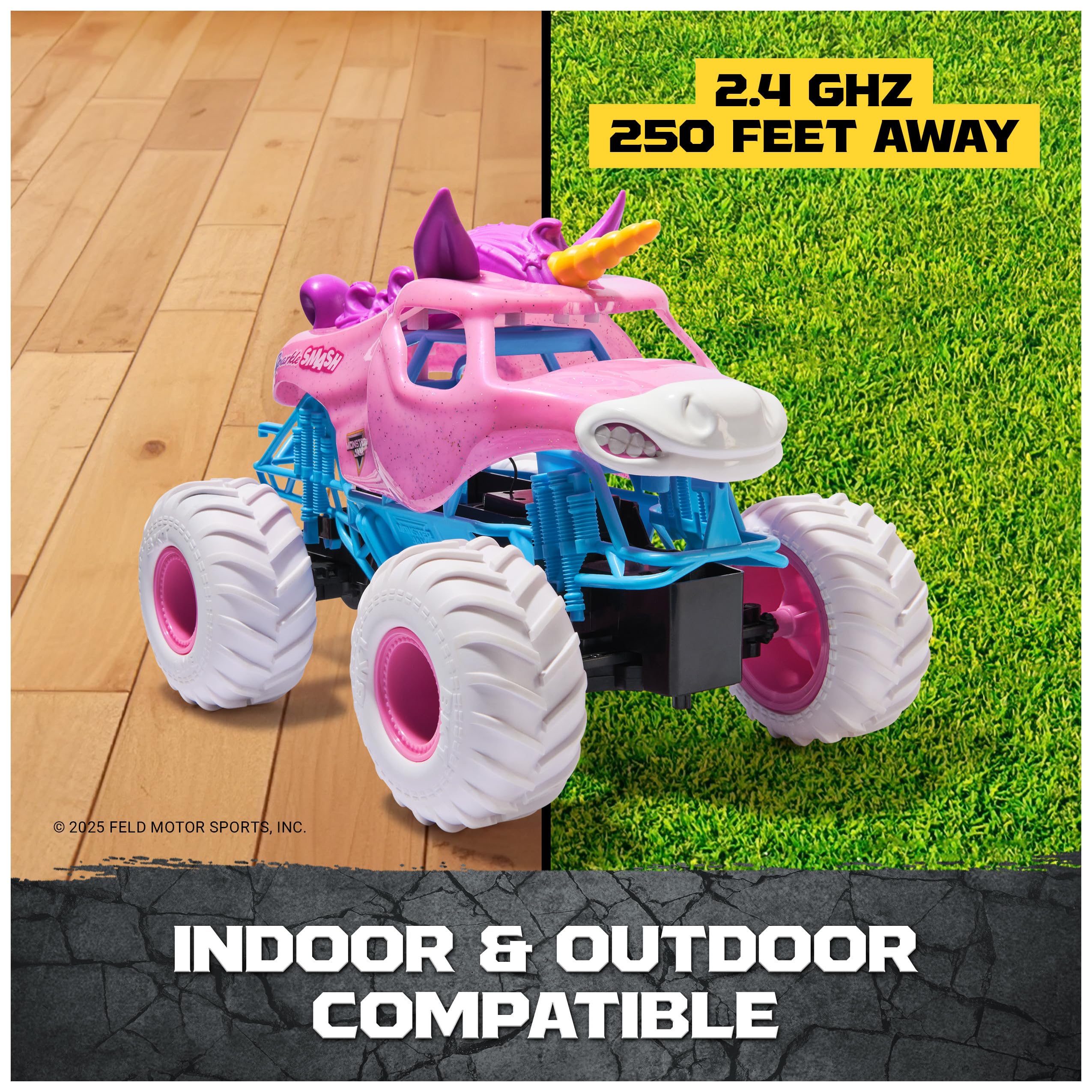 Amazon.com: Monster Jam, Official Sparkle Smash Remote Control