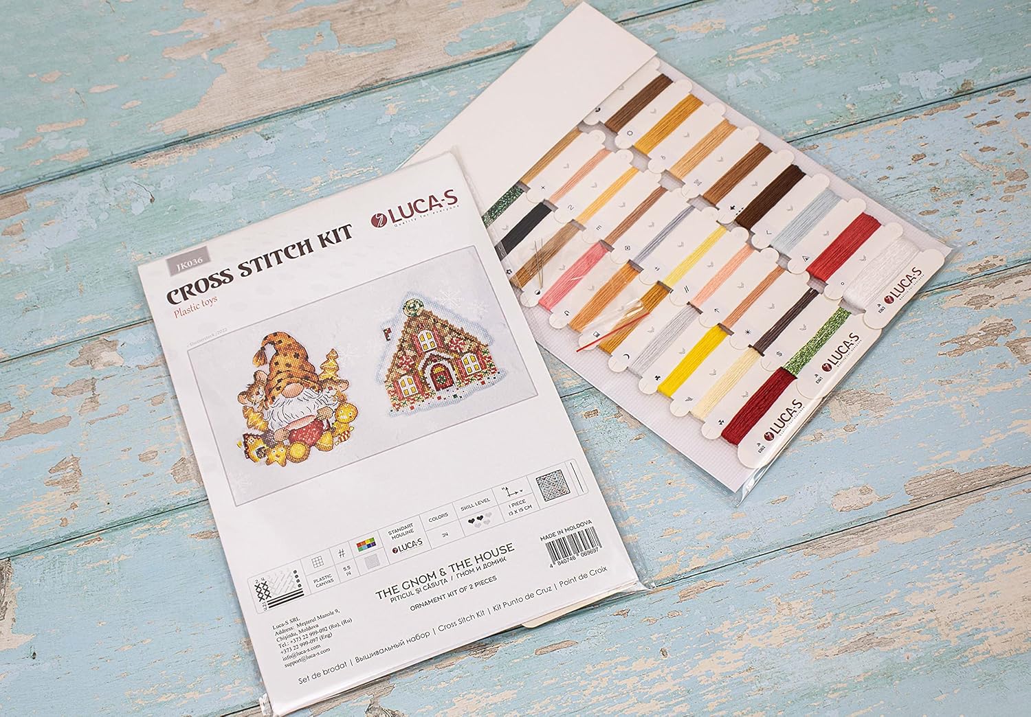 The Gnom & The House JK036L Counted Cross-Stitch Kit