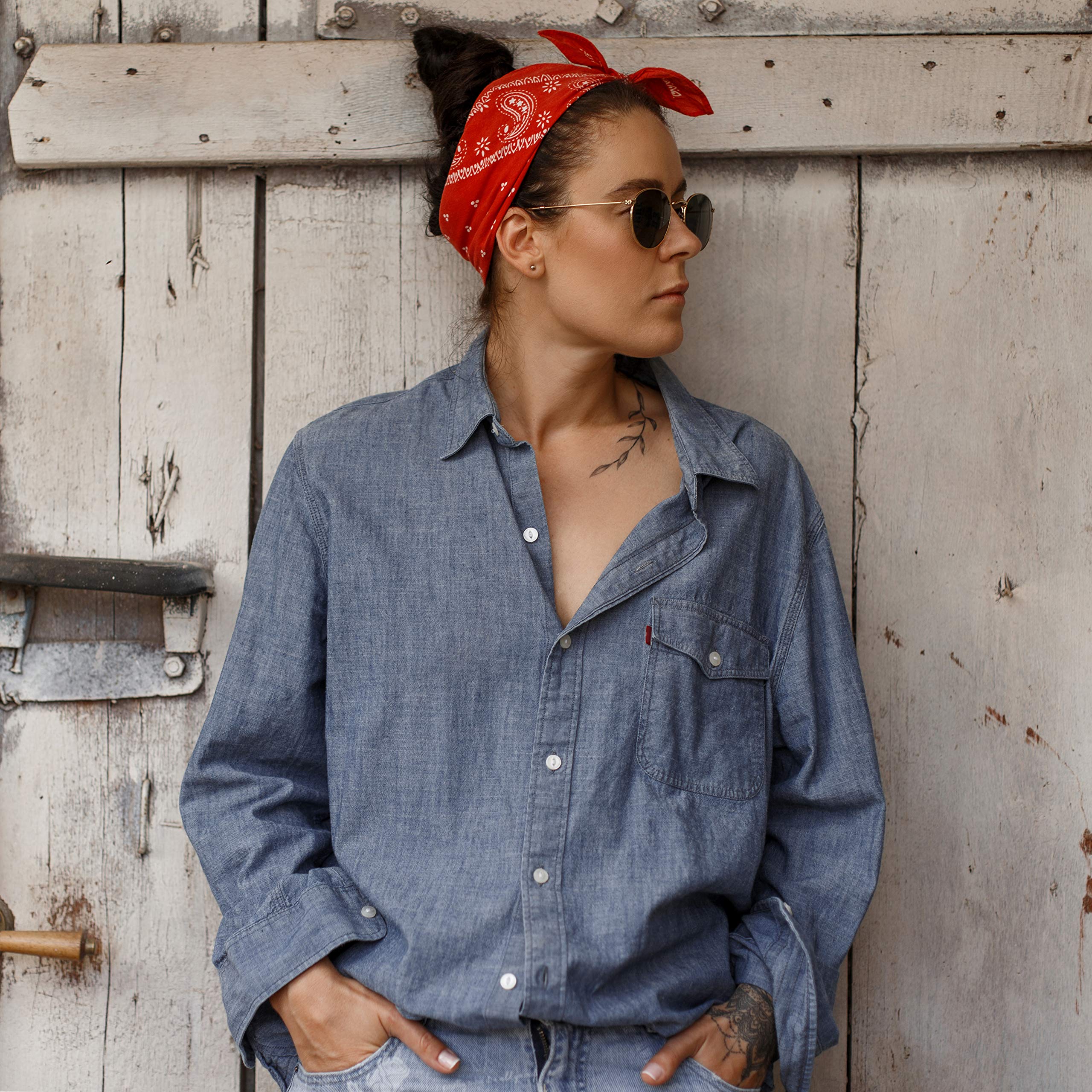 Consumable Depot CD Single Pack Bandana | 100% Cotton| Handkerchiefs, Headbands for Men and Women (Hot Pink)