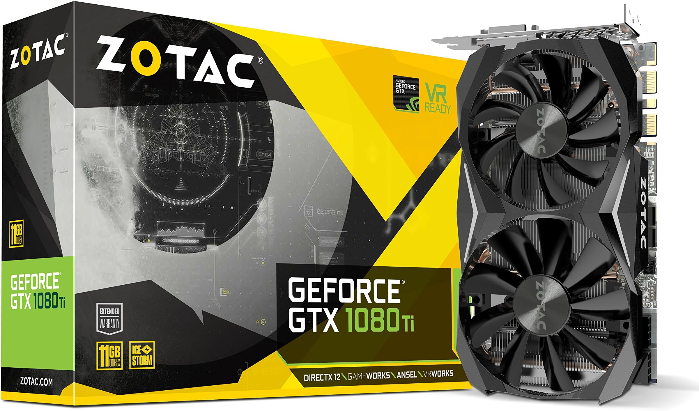 Zotac ZT-P10810G-10P NVIDIA GeForce GTX 1080 Ti 11 GB Mini Graphics Card - Black
