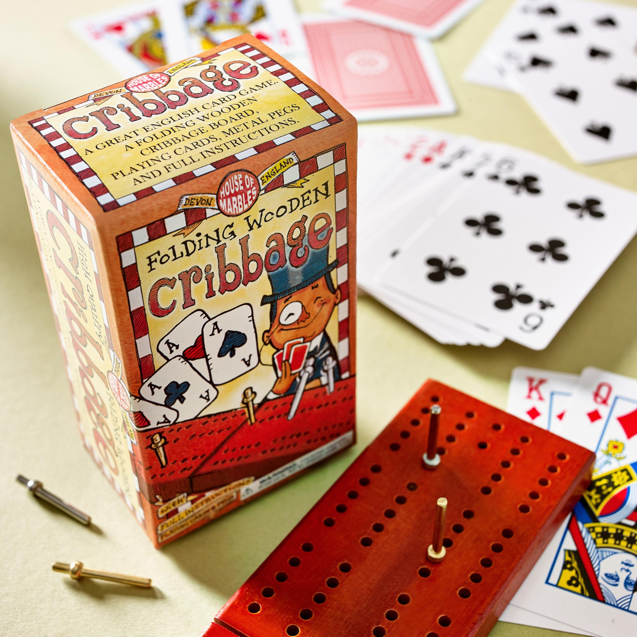 Amazon.com: House of Marbles Wooden Cribbage : Toys & Games