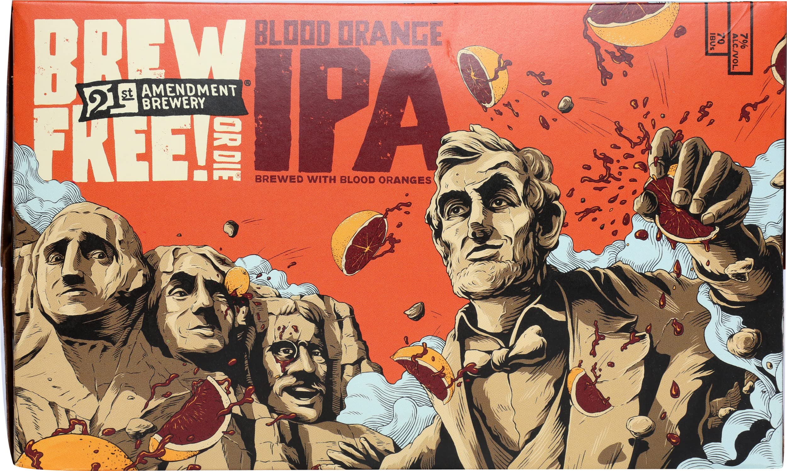 21st Amendment Blood Orange Brew Free IPA, 6 pk, 12 oz cans, 7