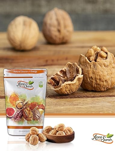 Miniatura 6 de Anna and Sarah Nueces en concha jumbo sabor fresco mantecoso fácil de agrietar California Chandler cáscaras naturales no blanqueadas 55 libras