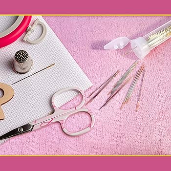 Amazon.com: 80pcs Cross Stitch Needles Golden Large Eye