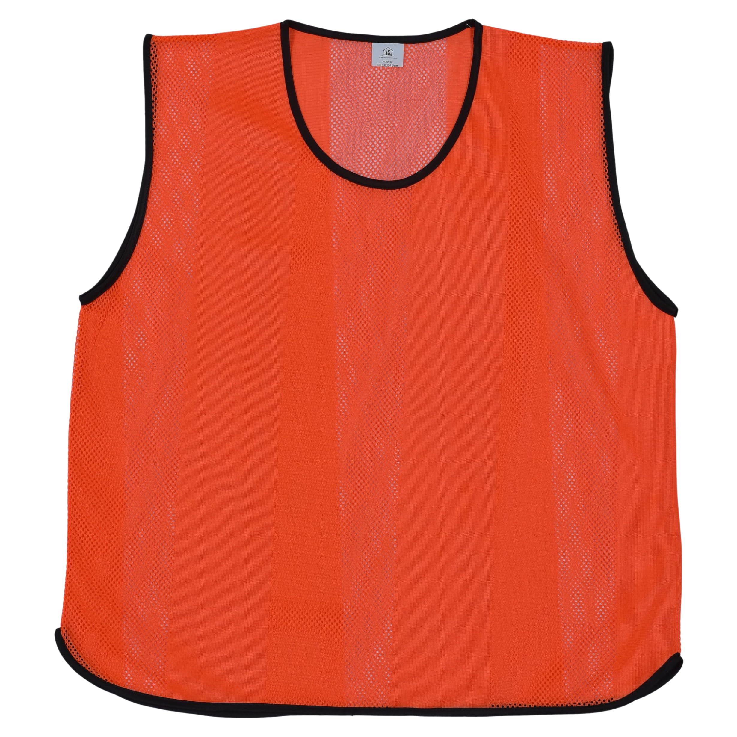 10 X Training Bibs Mesh Football Training Equipment Sports Vest - Quick Dry Football Bibs Adult For Netball, Cricket, Basketball or Rugby - Ideal Team Practice Vest (Youth Size, Orange)