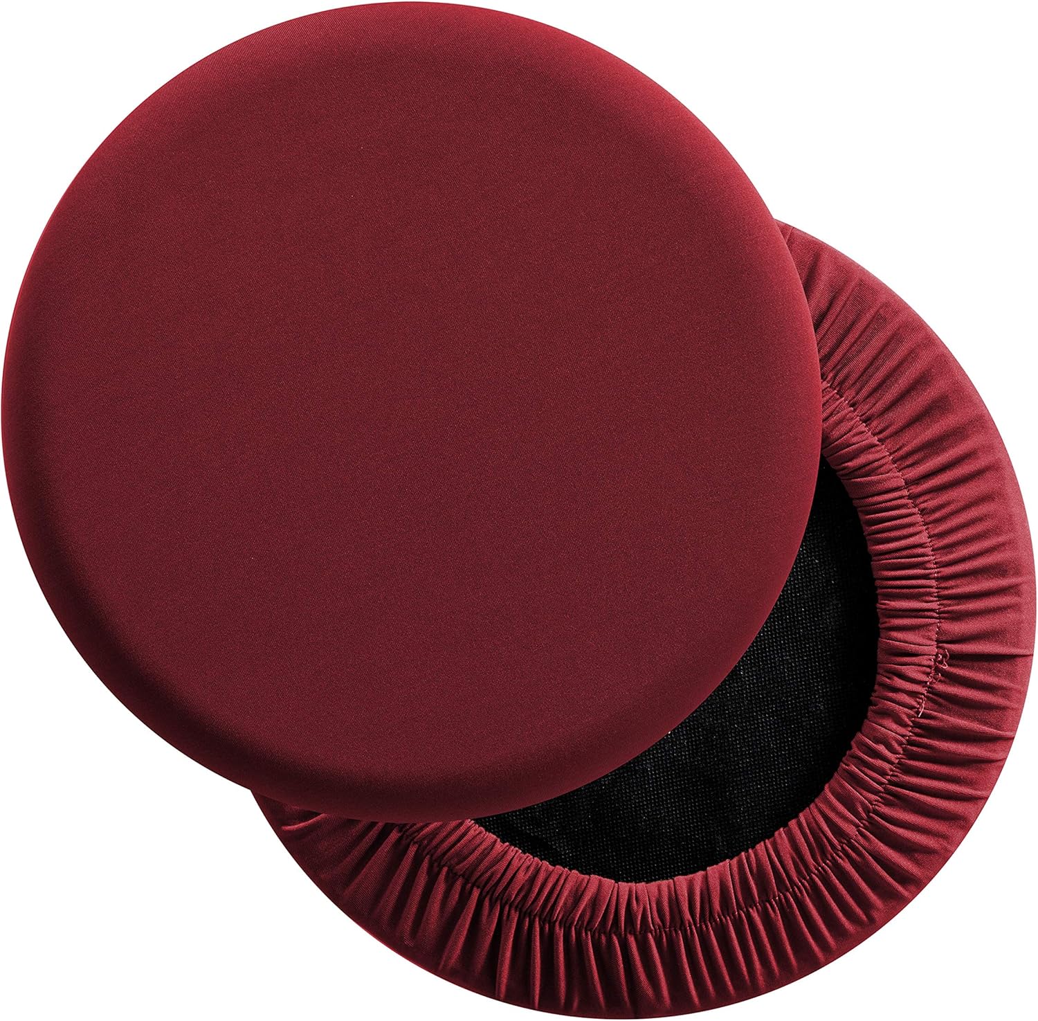 LUSHVIDA Round Bar Stool Covers Super Soft and Washable Elastic Stool Cushion