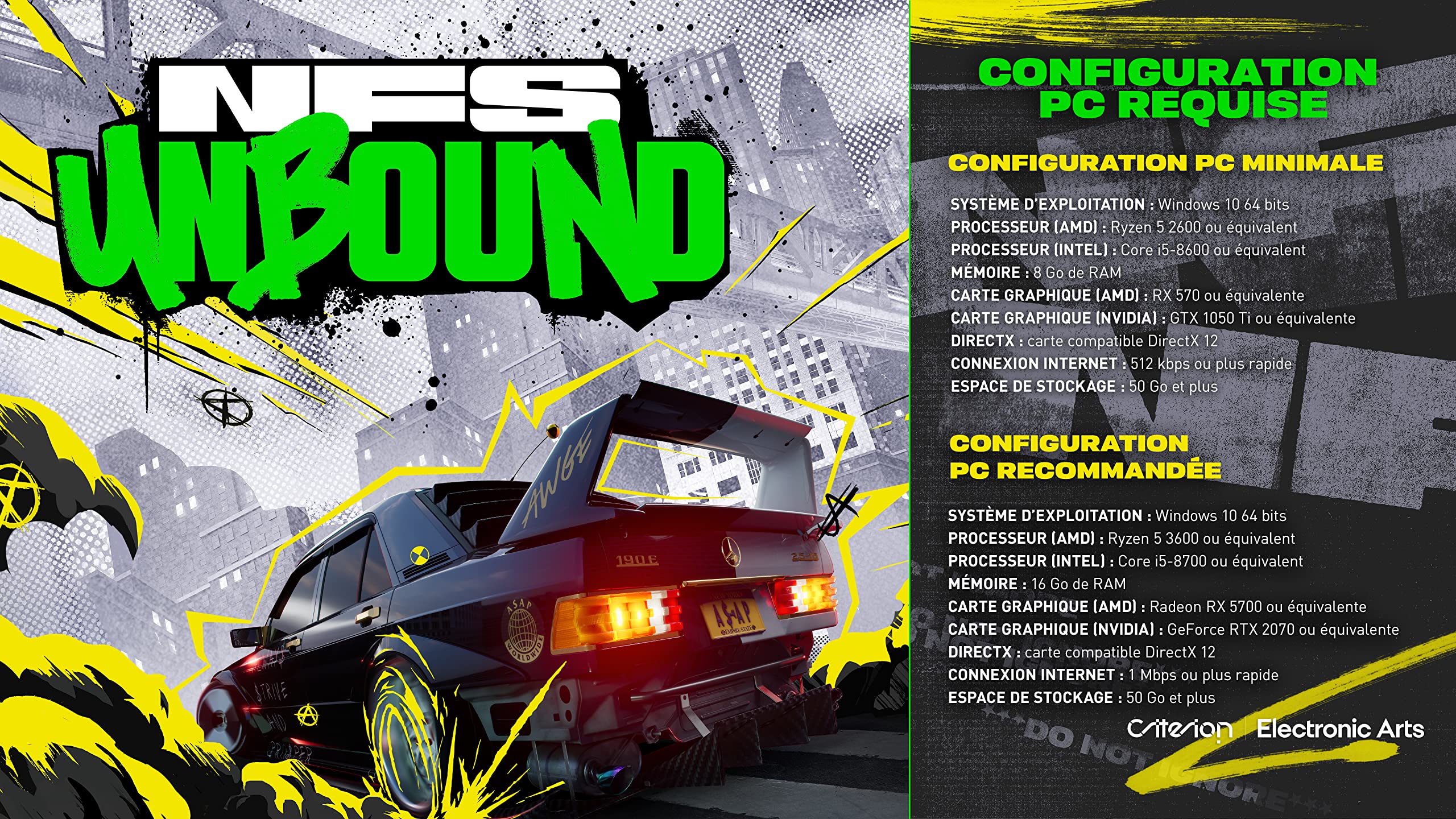 Need for Speed Unbound PCWin | Téléchargement code EA App - Origin | Jeu Vidéo | Français