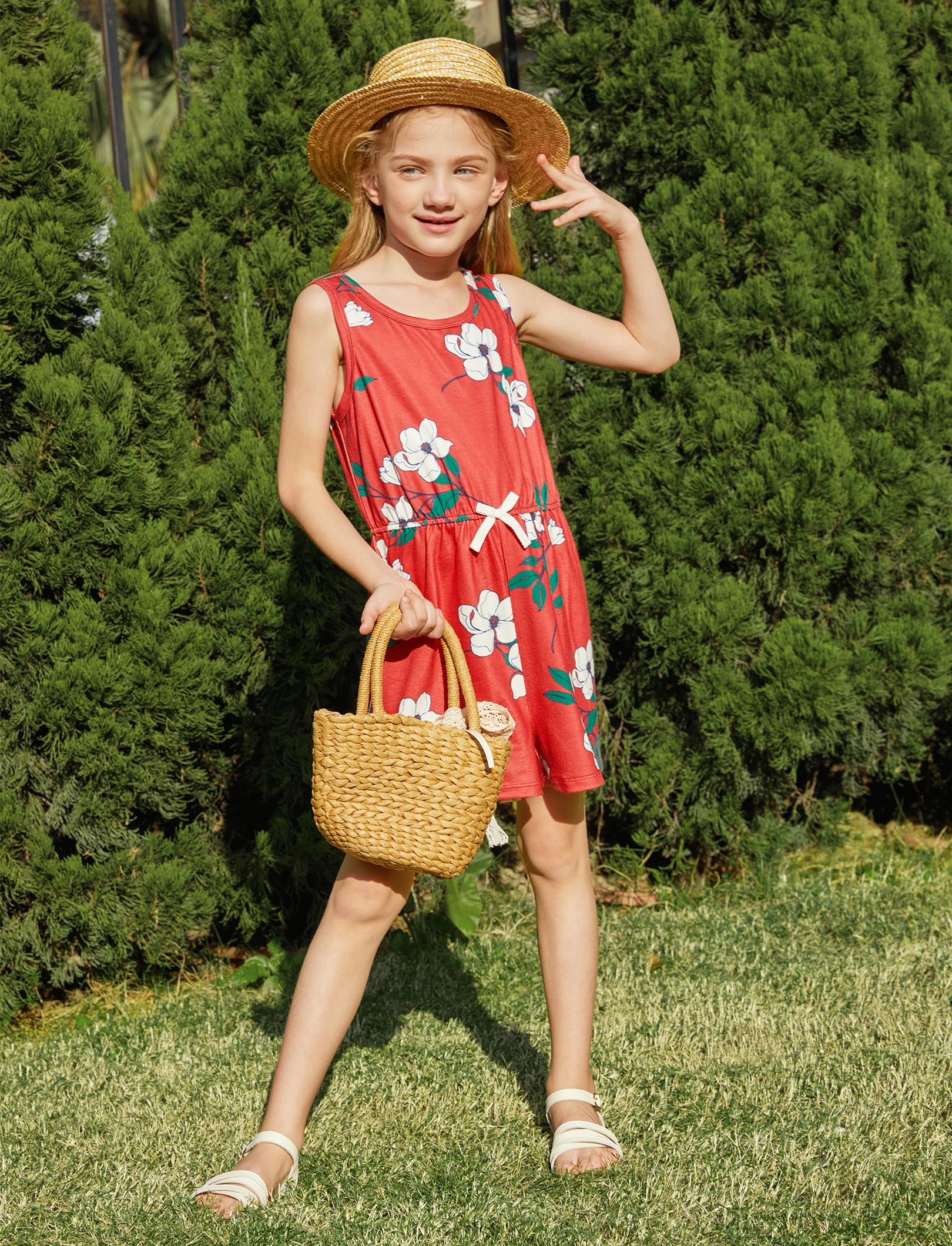 PATPAT Conjunto de Verano 3 Piezas para Niña Camiseta Peto Corto Shorts Ropa Infantil 4-12 Años