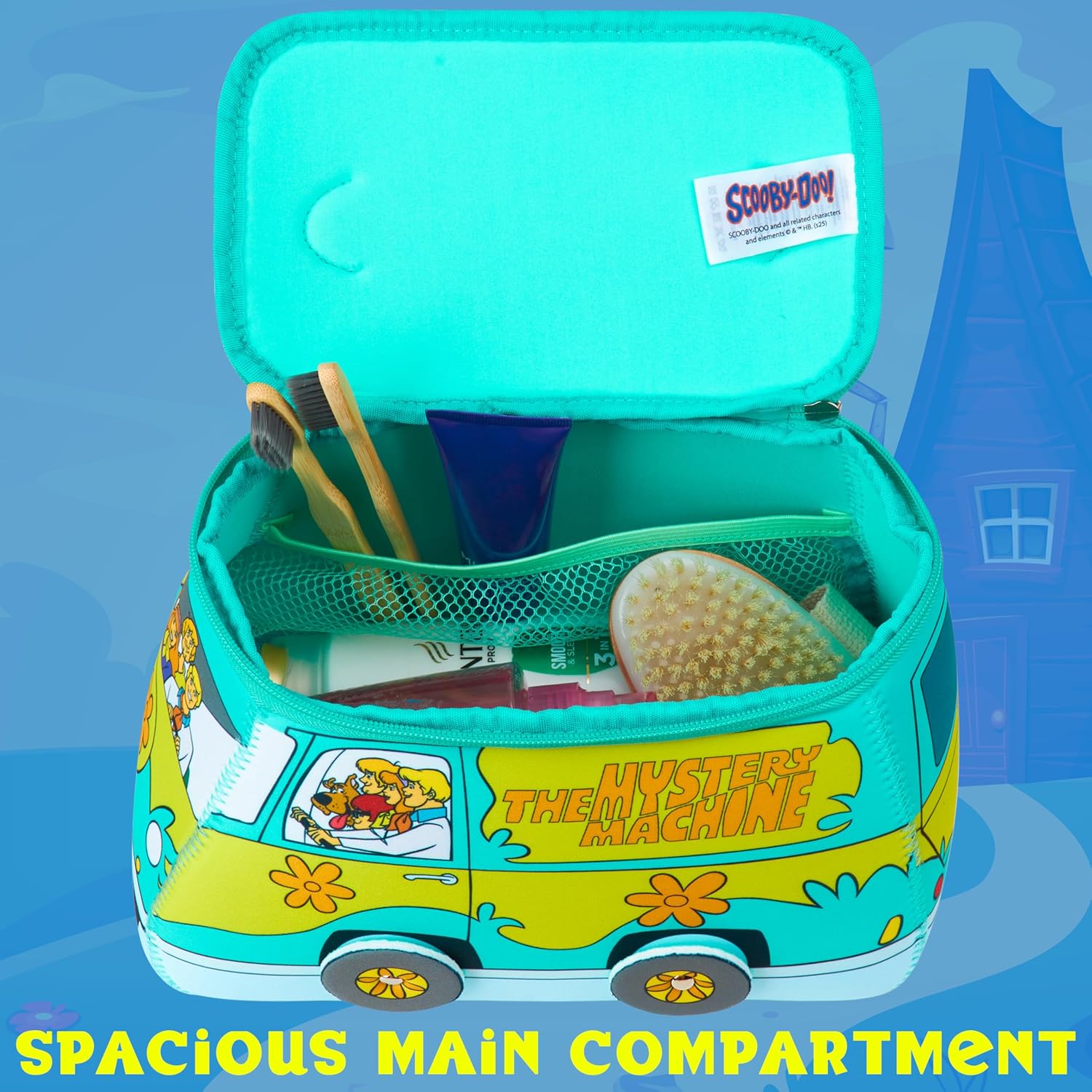 Get Trend Scooby Doo Toiletry Bag, Valentines Day Gifts for Women, Teens Travel Essentials, Girls Makeup Bag Airplane, Cruise Essentials, Travel Accessories (Multi Scooby) - Image 5