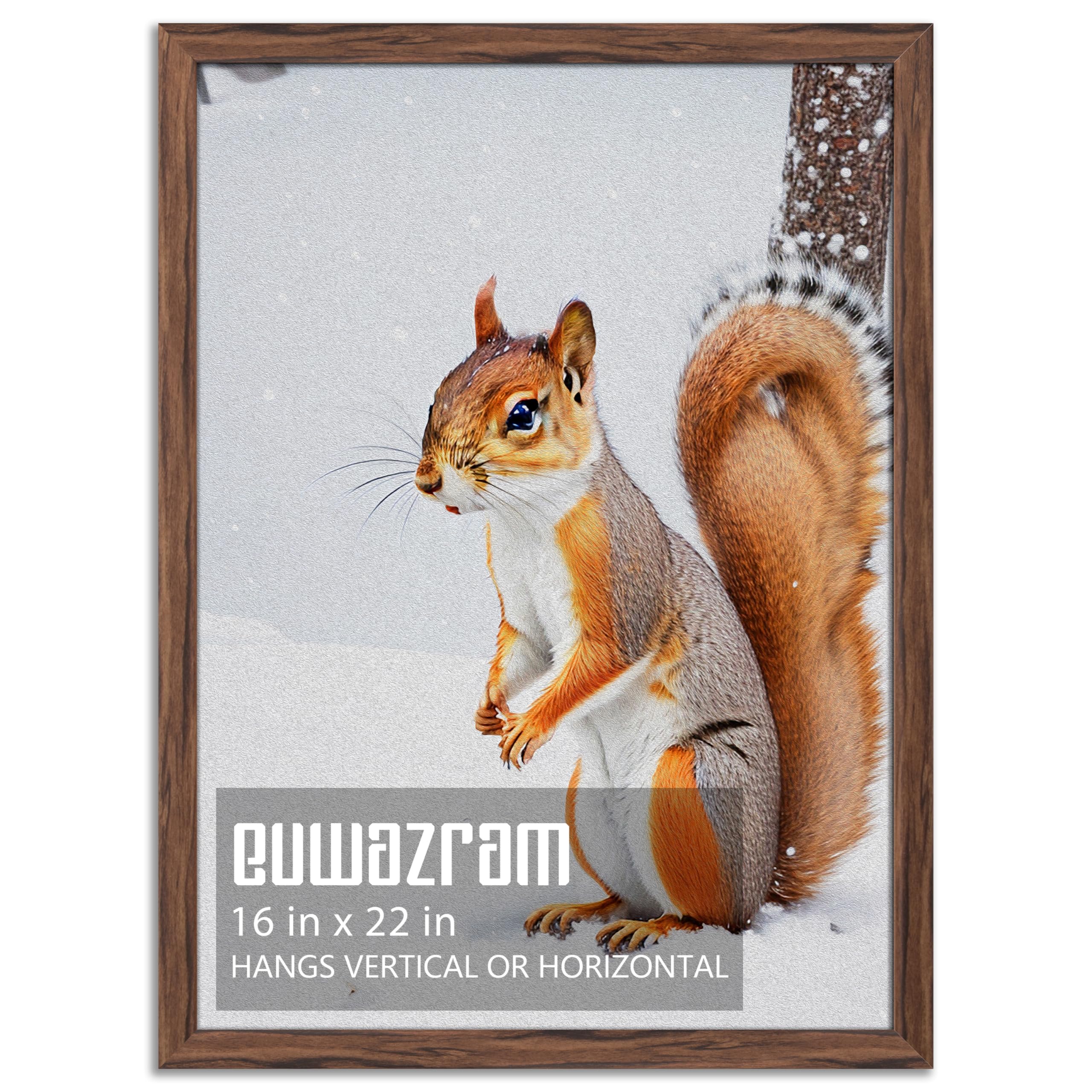 Euwazram Rustic Walnut 16x22 Frame
