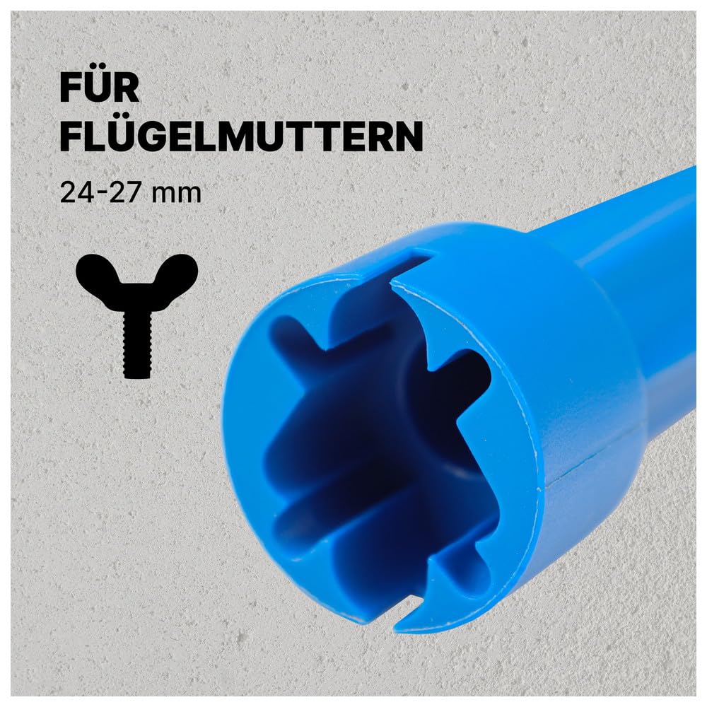 Chiave Montaggio Sedile WC MXTIMWAN - Universale Per Bulloni 10/13/17mm - Design Antiscivolo Rosso - Strumento Riparazione Bagno