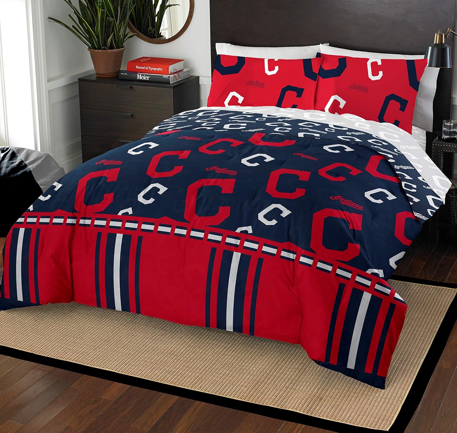 Northwest NBA Unisex Rotary Queen Bed in a Bag Set