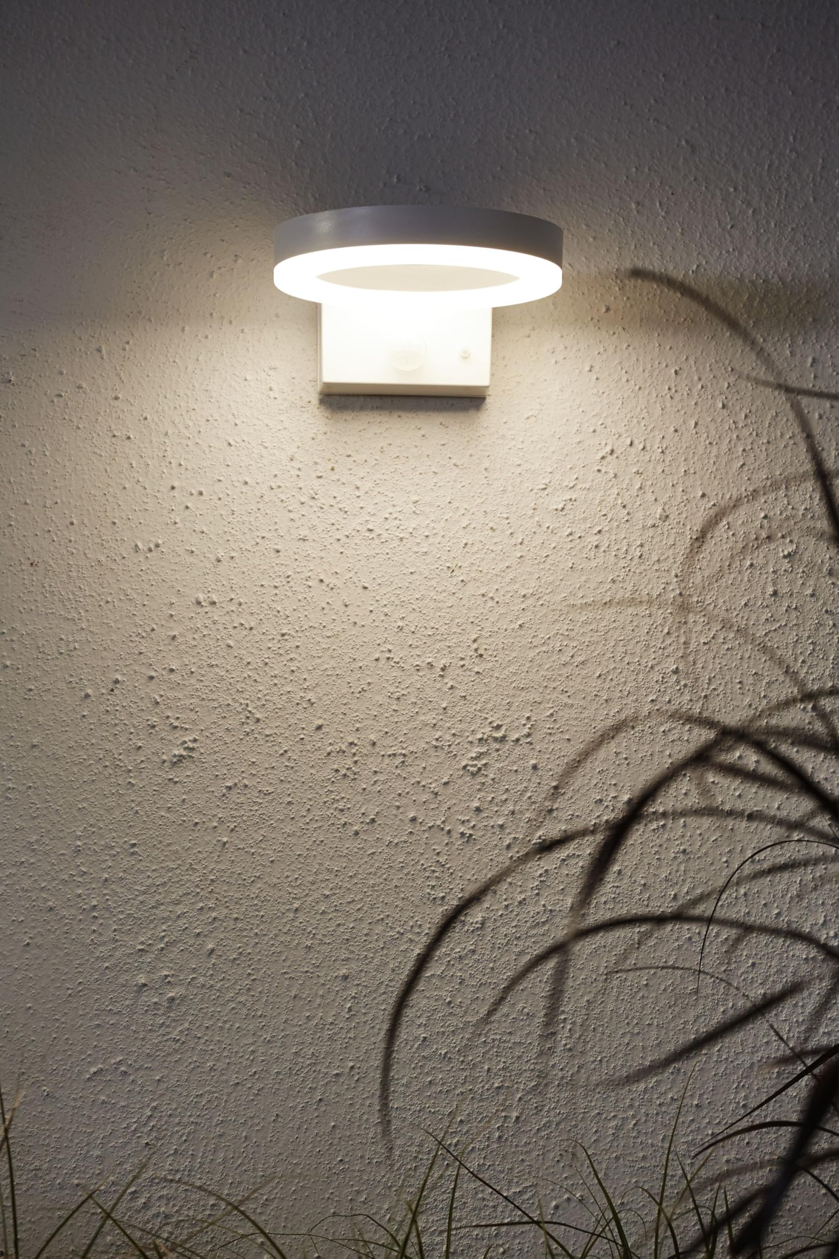 Star Applique murale solaire Vidi - Blanc - Environ 16 x 7 cm