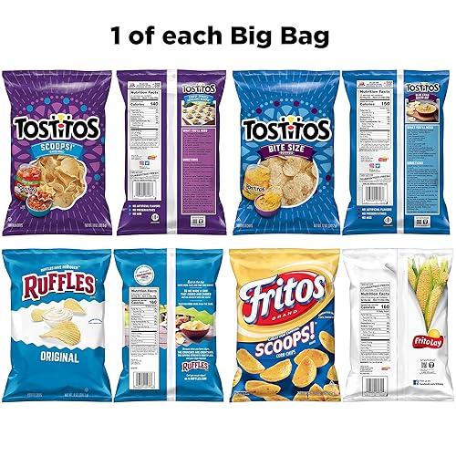 Miniatura 2 de Frito-Lay Good para el paquete variado con Tostitos Scoops Tostitos BiteSize Ruffles Pack Big Bag Dipping Mix 4 Count