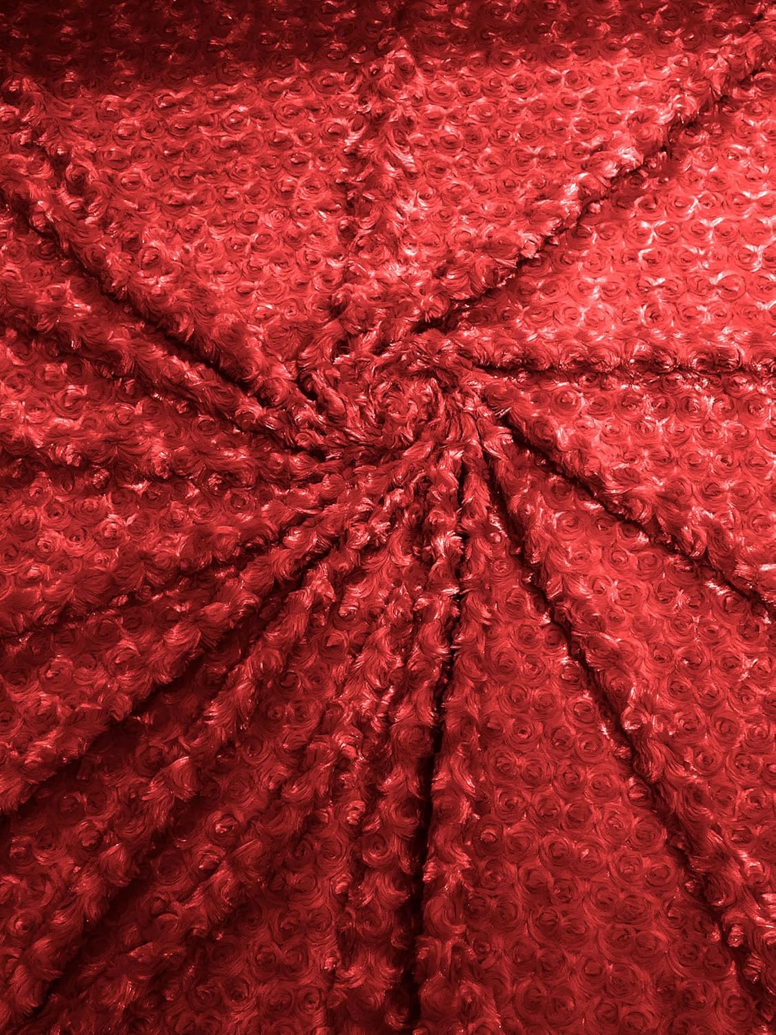 New Creations Fabric & Foam Inc, 58/59" Wide Snuggle Rosebud Soft Fabric (Purple, 3 Yards)